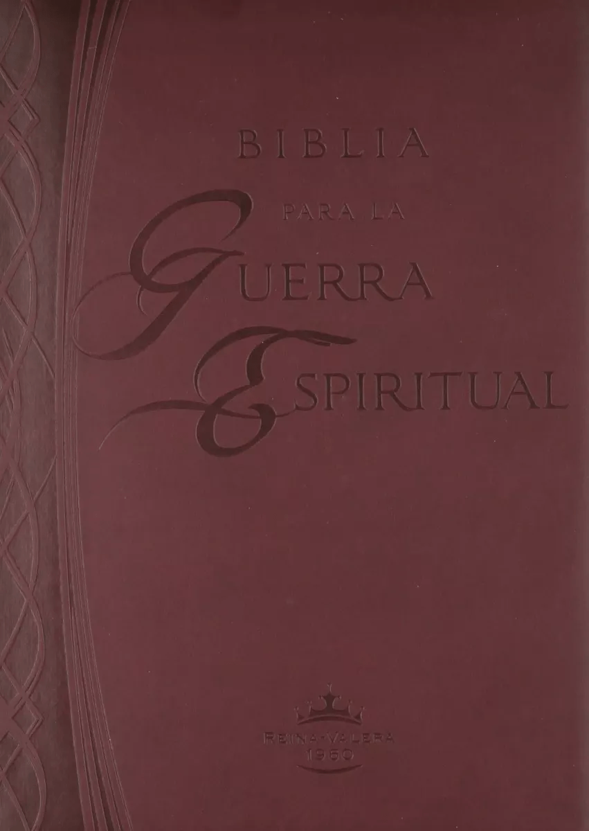 Biblia Para La Guerra Espiritual (imitación Piel Color Vino)
