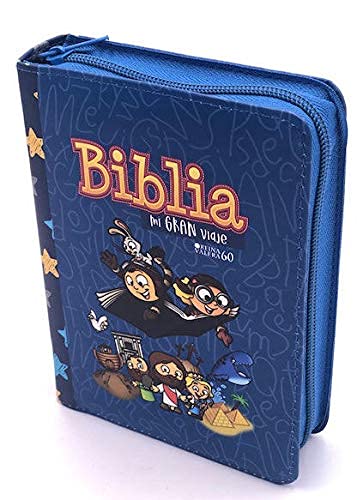 Biblia Para Niños Mi Gran Viaje RV1960 Im Piel Azul Manual Lt Grande