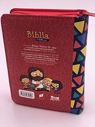 Biblia Para Niños Mi Gran Viaje RV1960 Im Piel Rojo Manual Lt Grande