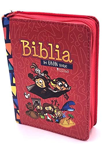 Biblia Para Niños Mi Gran Viaje RV1960 Im Piel Rojo Manual Lt Grande