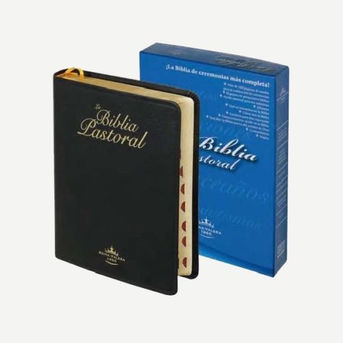 Biblia Pastoral Piel Legítima Letra grande Caja Rvr069clgti