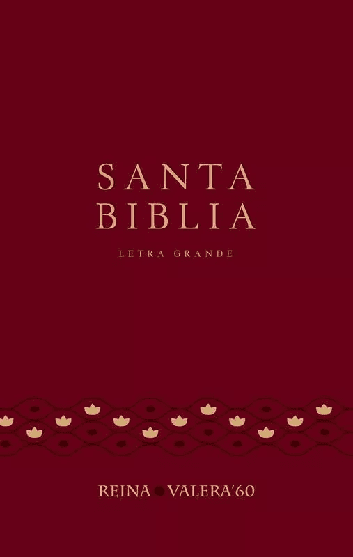 Biblia Personal, Letra Grande Rvr1960 Color Vino, Vinil