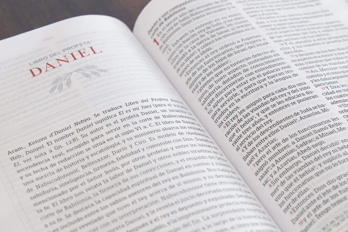 Biblia Peshitta, Caoba Duotono Símil Piel Con Índice