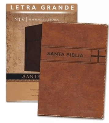 Biblia Referencia Ntv Ultrafina, L. Grande, Sentipiel Café
