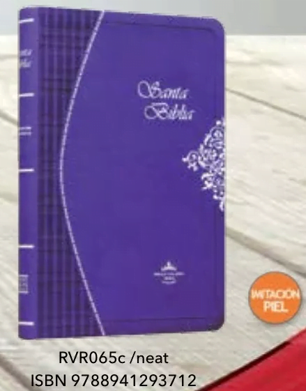 Biblia Reina Valera 1960 Mediana, Imitación Piel, Morada