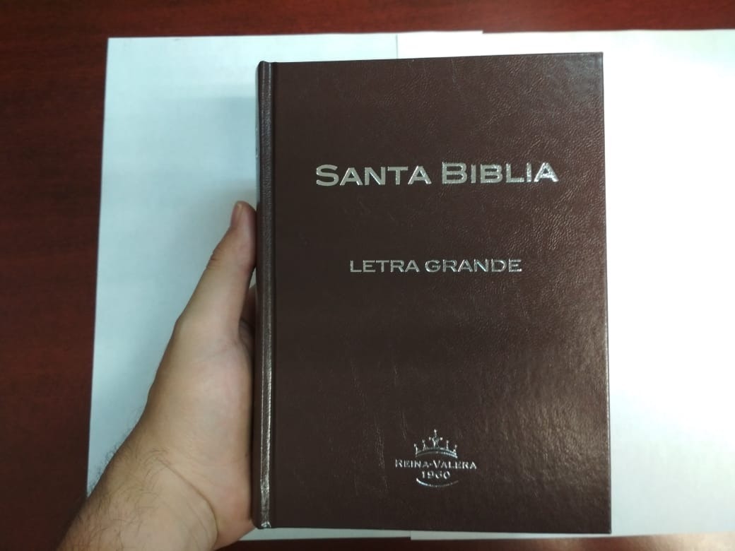 Biblia Reina Valera 1960, Mediana, Letra Grande, Café