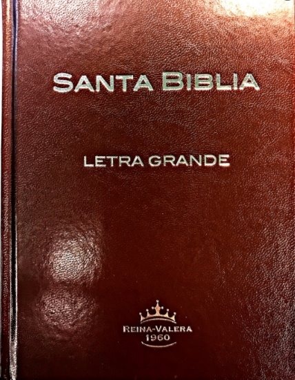 Biblia Reina Valera 1960, Mediana, Letra Grande, Café