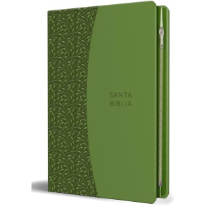 Biblia RV1960 Lt Grande Símil Piel Verde Cierre