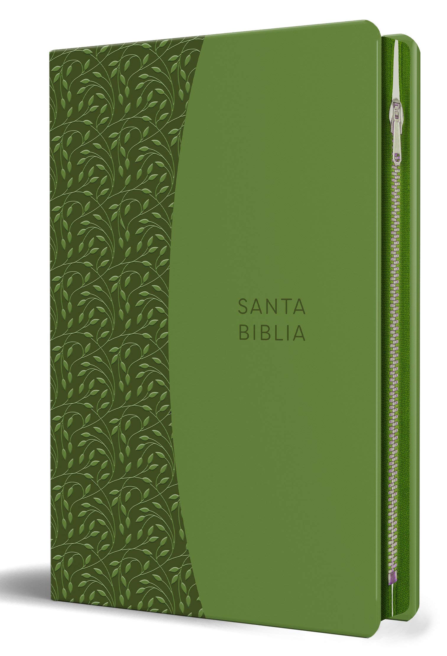 Biblia RV1960 Lt Grande Símil Piel Verde Cierre