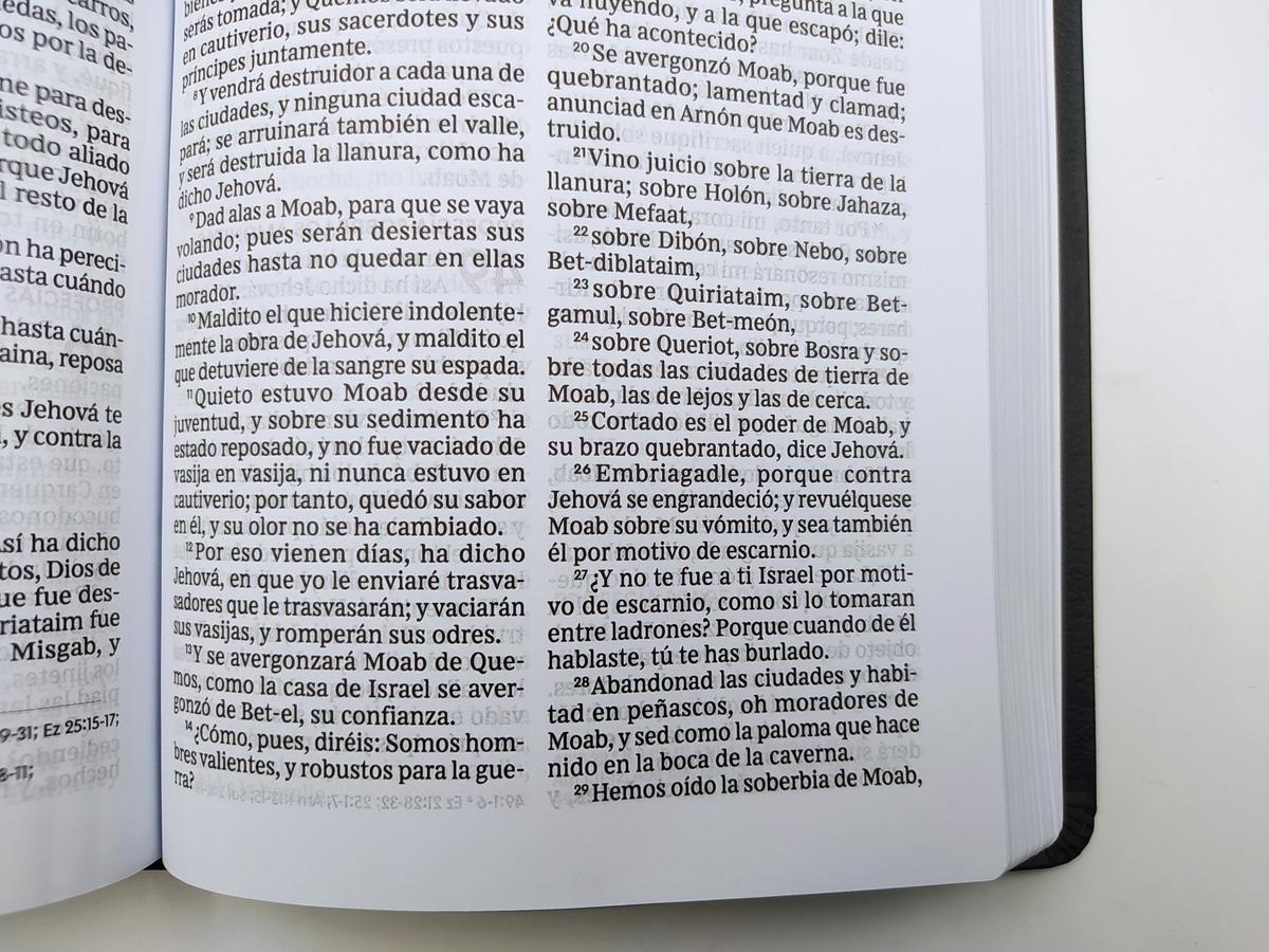 Biblia RV1960 Ultrafina Letra Grande Negro dos colores