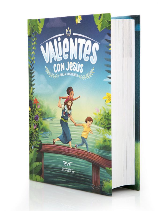 Biblia RVC023 Ilustrada Valientes con Jesús tapa dura