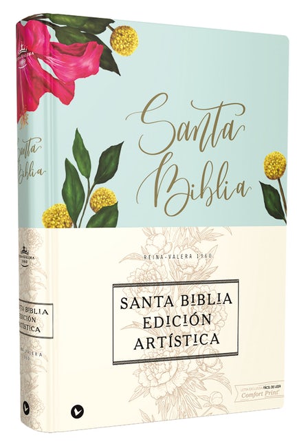 Biblia RVR 1960 Edición Artística Tapa Dura Tela Floral