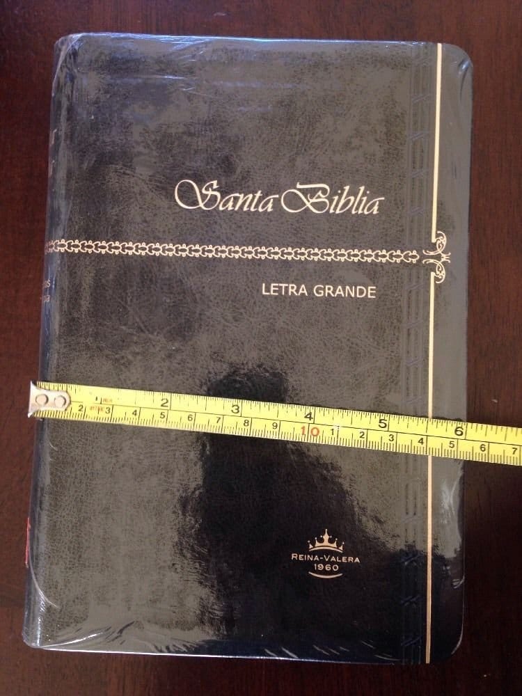 BIBLIA RVR065CLG MED IMIT NEGRO