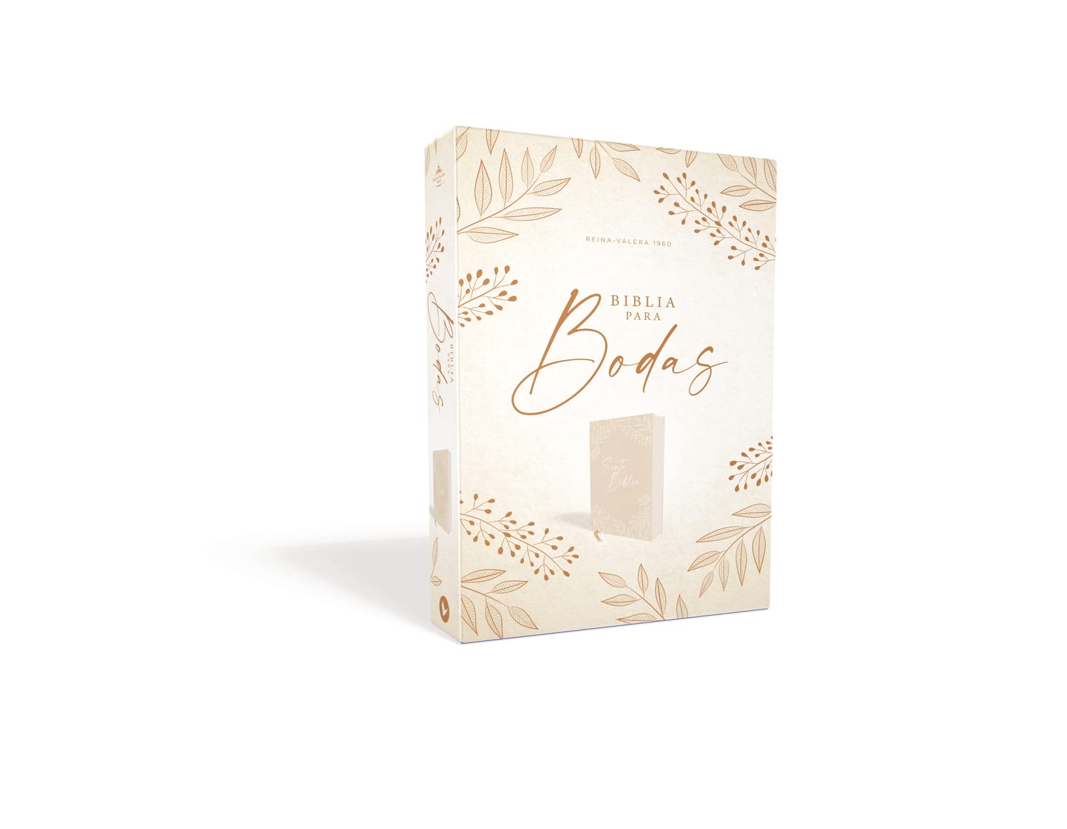 Biblia RVR1960 Bodas Tapa Dura Tela Caja De Regalo