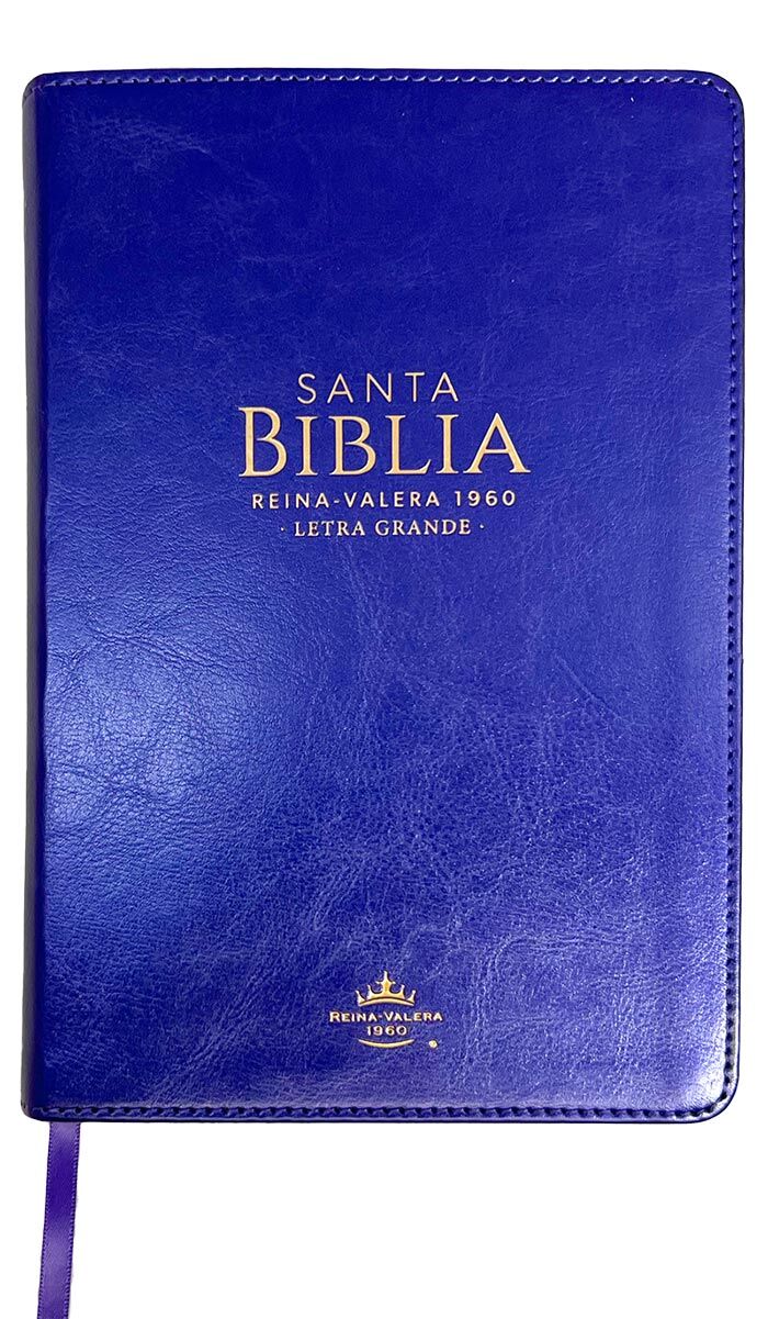 Biblia RVR1960 Clásica morada índice cierre 12.5pt 065PJR
