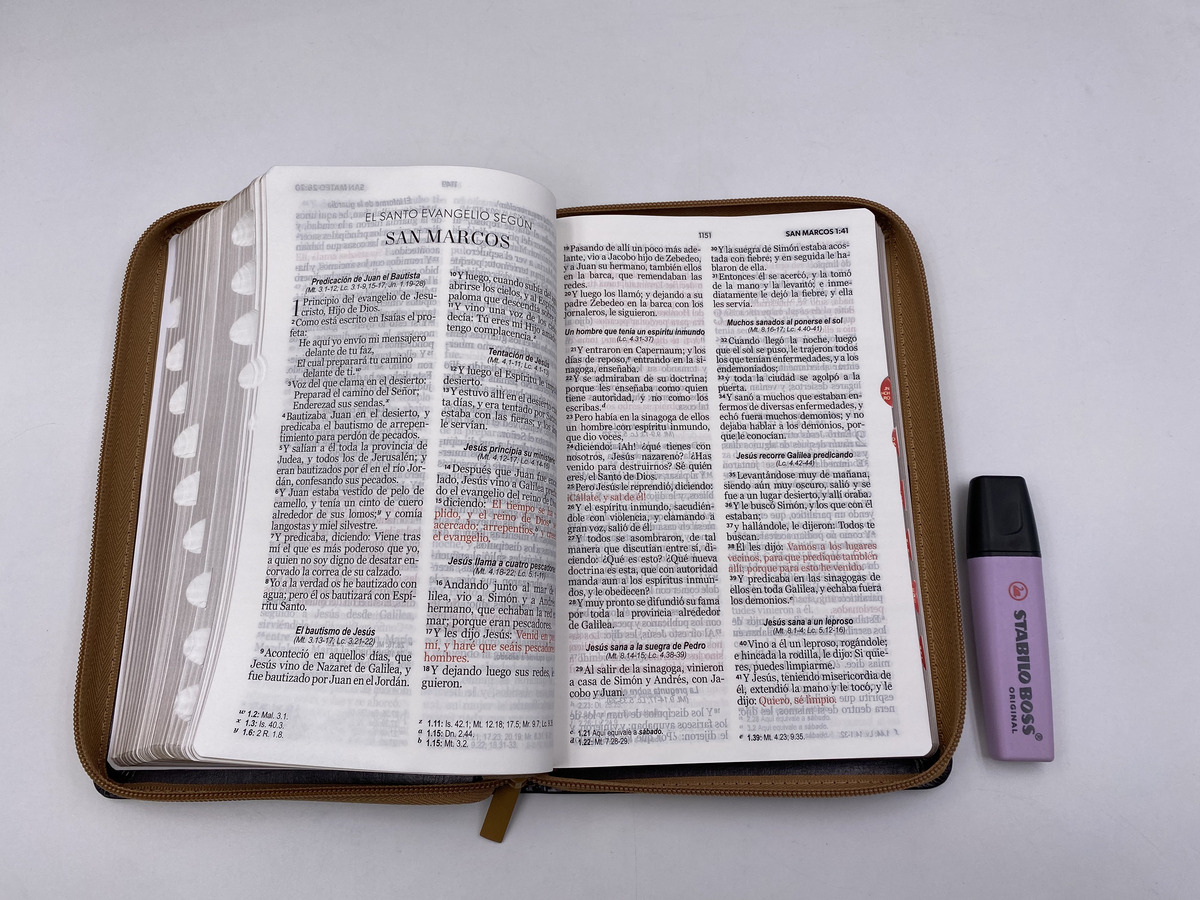 Biblia RVR1960 Classic Abba café/cafe índice cierre 12.5pt 065PJR