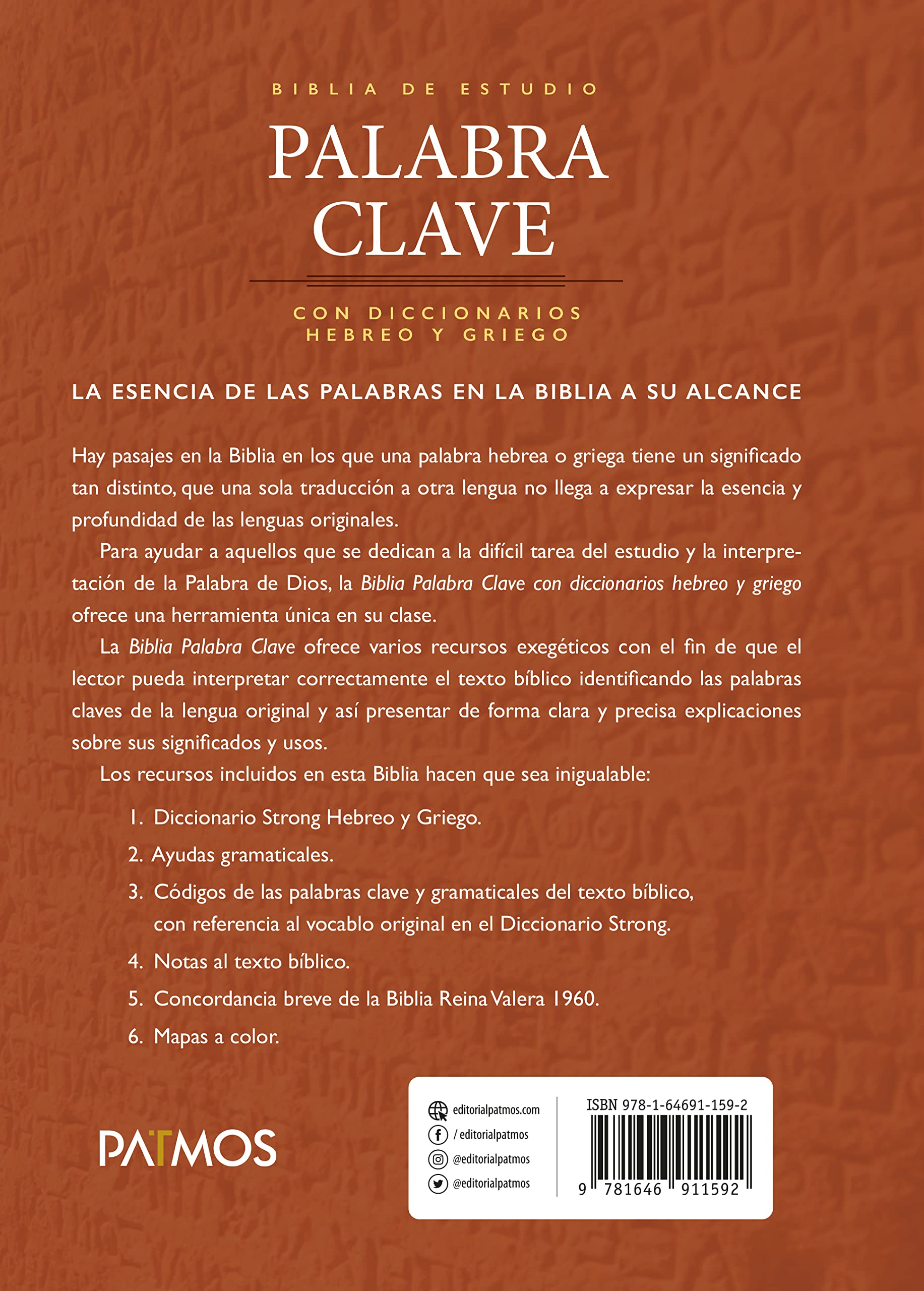 Biblia RVR1960 De Estudio Palabra Clave Tapa dura 9pt