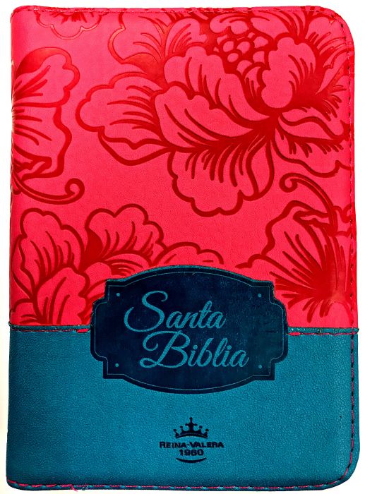 Biblia RVR1960 Fucsia Azul Compacta Cierre