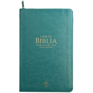 Biblia RVR1960 Manual Letra Grande Turquesa Cierre