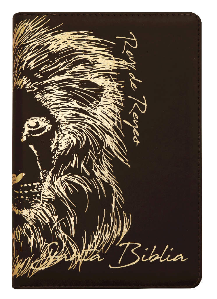 Biblia RVR1960 Piel fabricada León Café RVR066cLGPJRTIZ