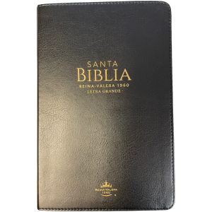 Biblia RVR1960 Tamaño Manual Letra Grande Negro Índice
