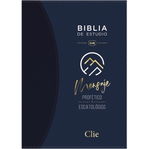 Biblia RVR1977 de Estudio del Mensaje Profético y Escatológico Azul índice