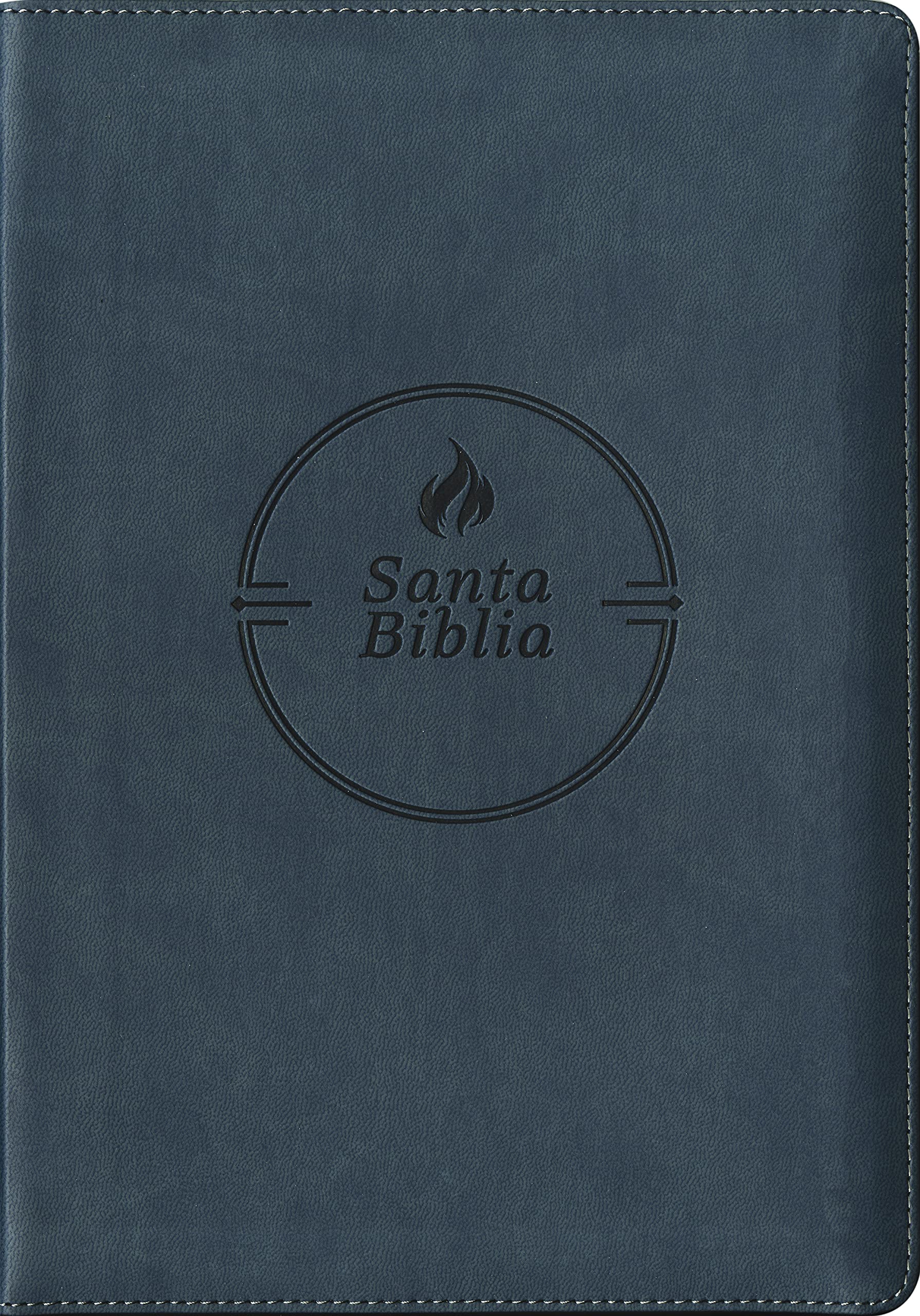 Biblia RVR60 Edición Zíper Referencias Negro Flama