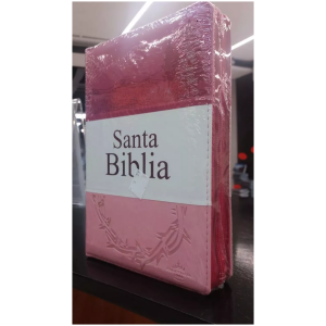 Biblia RVR60 Fucsia Rosa Pastel Cierre índice