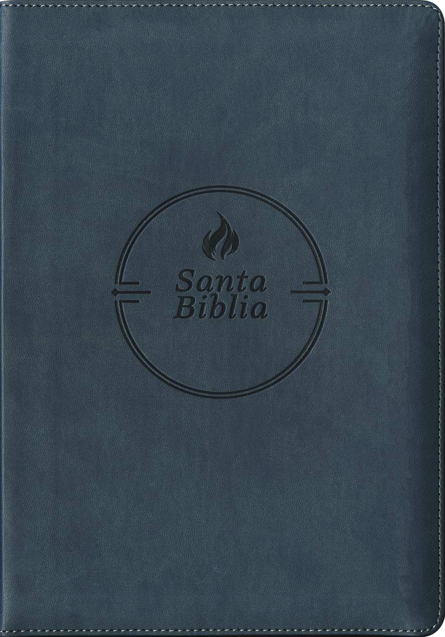 Biblia RVR60 Letra Grande con Cierre Referencias Índice Gris