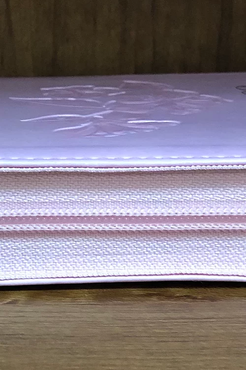 Biblia RVR60 Quinceañera imit. piel rosa cierre índice fuent