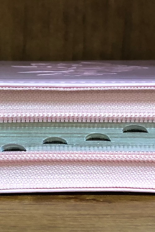 Biblia RVR60 Quinceañera imit. piel rosa cierre índice fuent