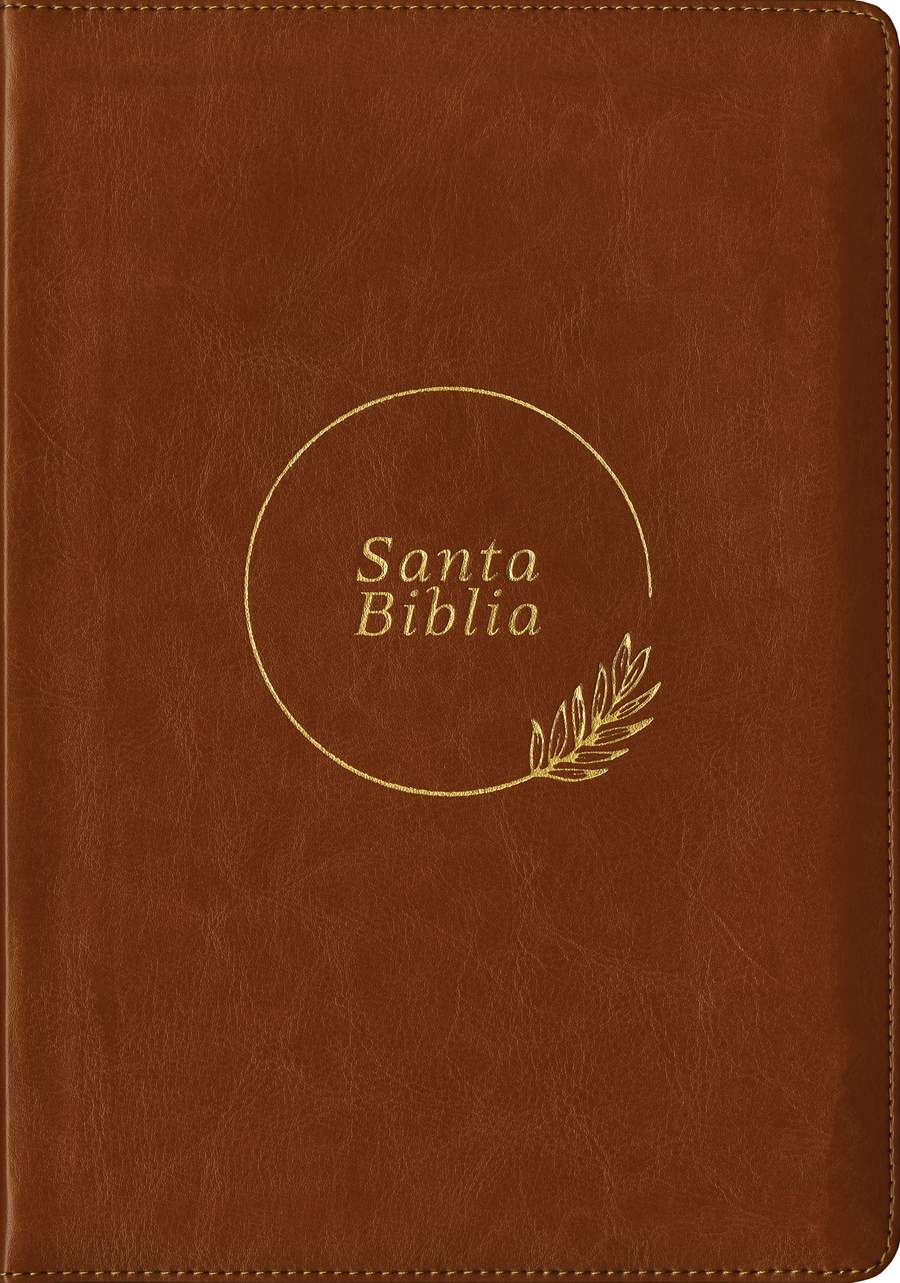 Biblia RVR60 Zíper con Referencias Café Letra Grande