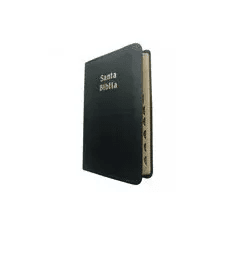 Biblia Tamaño Chico Rvr1960, Con Índice, Negro, Imit Piel