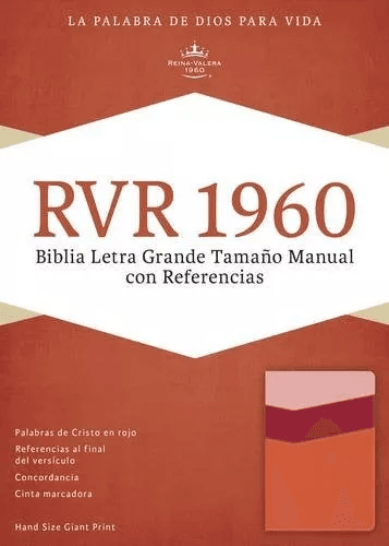 Biblia Tamaño Manual Con Referencias Rvr1960, Mango/fresa/du