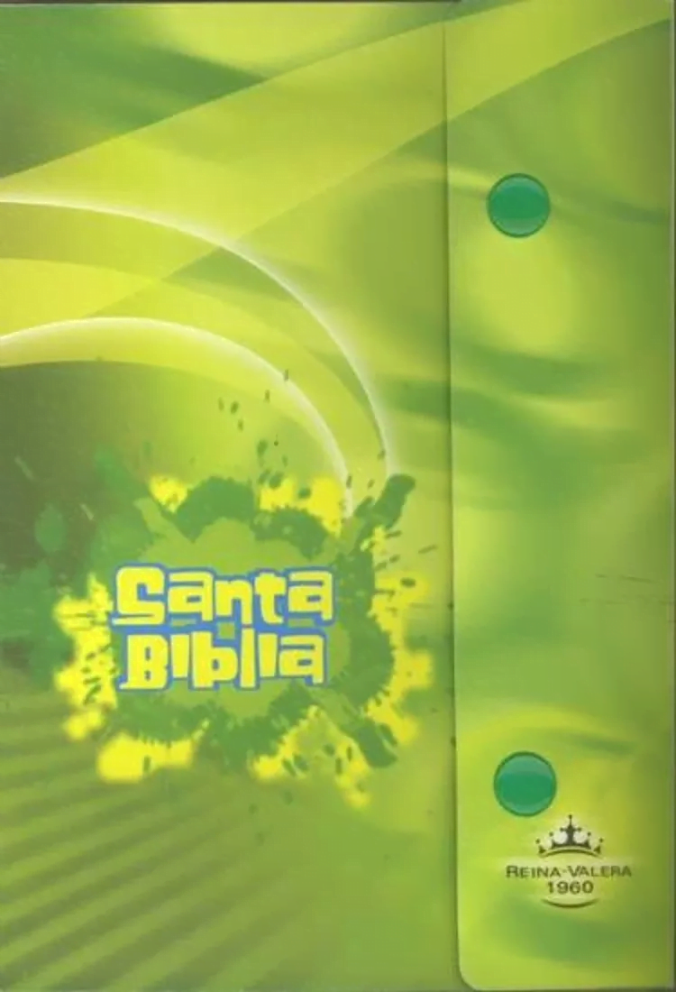 Biblia Tamaño Manual Rvr1960 Tapa Verde Vinil Con Broche