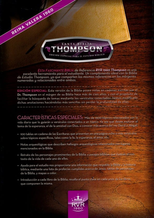 Biblia Thompson edición Especial Estudio Bíblico Rosa
