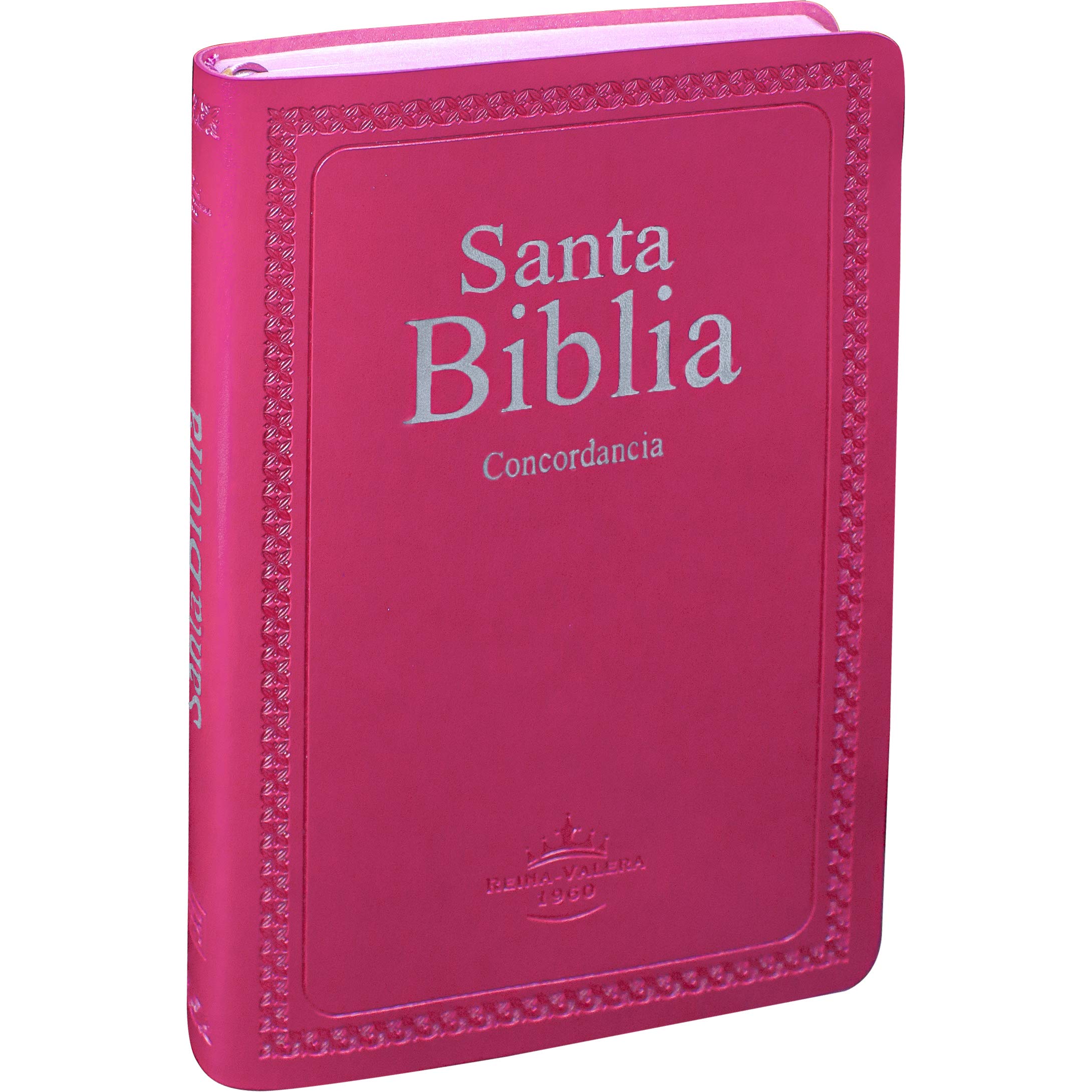 Biblia Ultrafina con Concordancia RV1960, imit. piel, fucsia