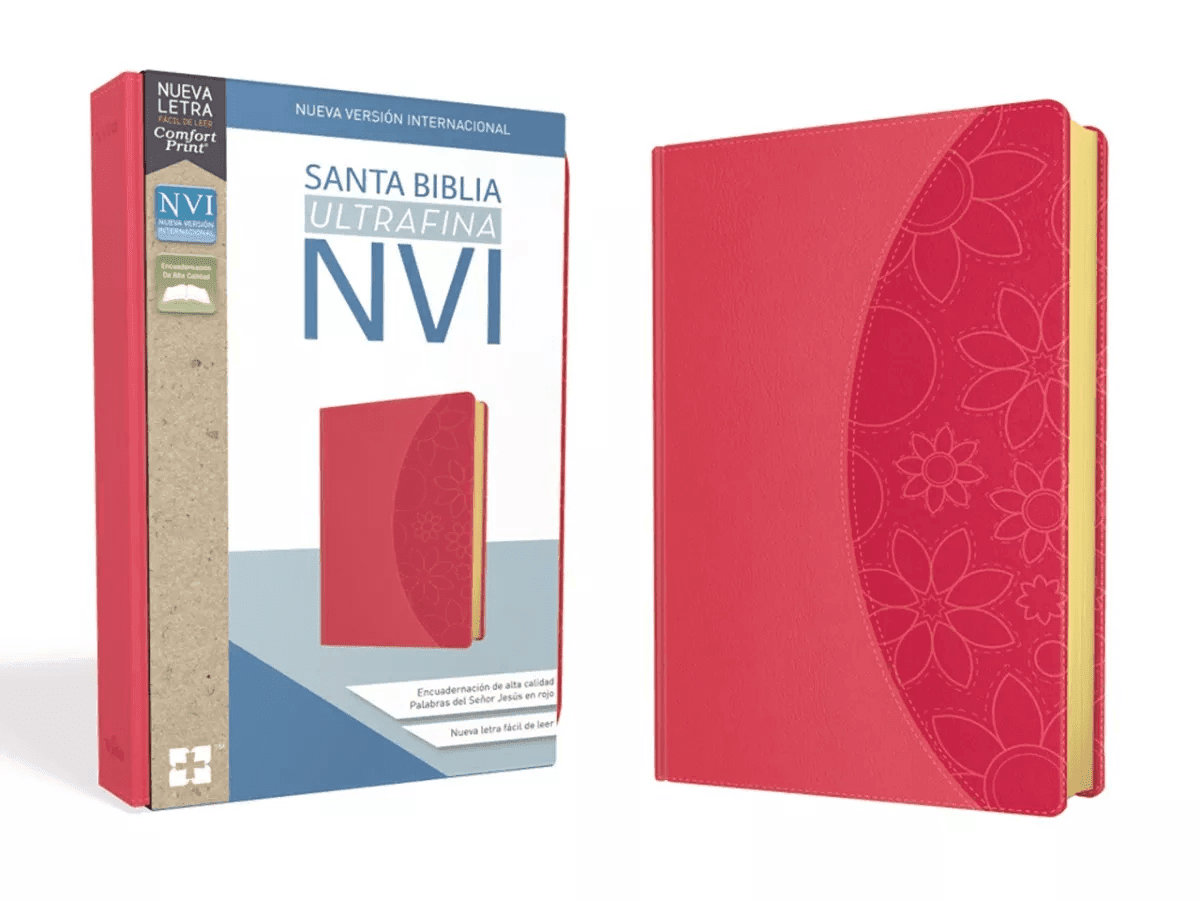Biblia Ultrafina Nvi Imitación Piel Rosa