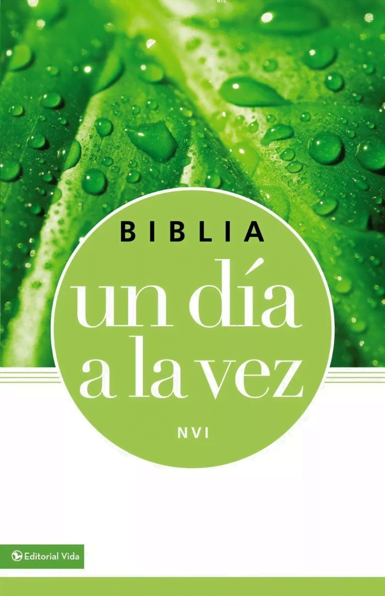 Biblia Un Día A La Vez Nvi, Color Verde, Piel Italiana