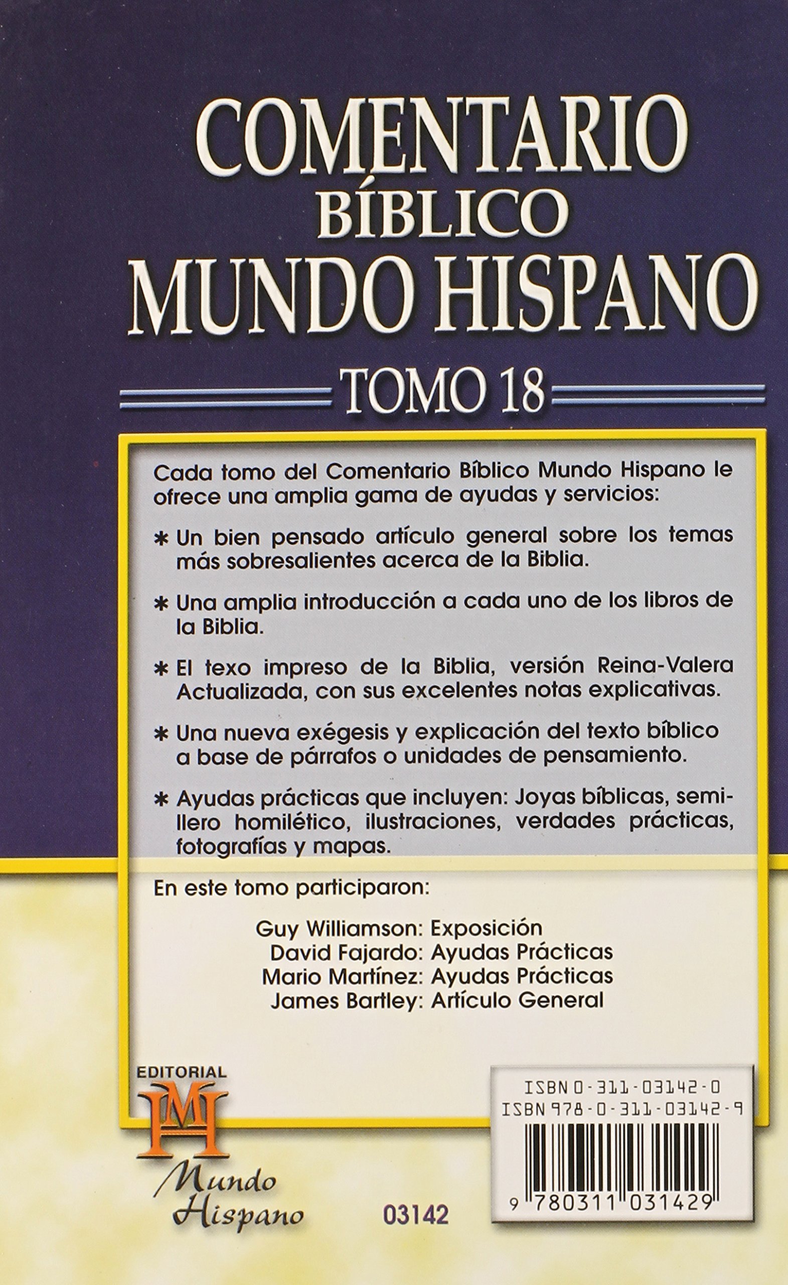 Comentario Bíblico Mundo Hispano Tomo 18 Hechos