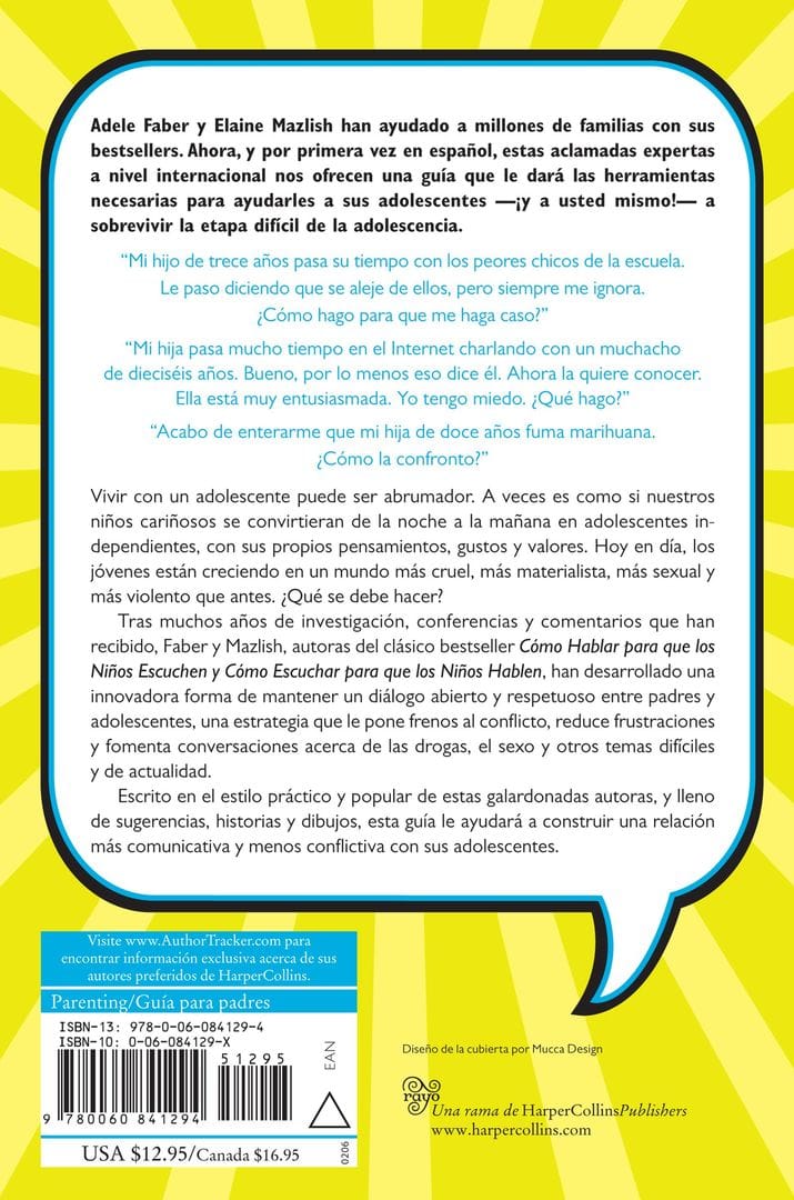 Como Hablar para que los Adolescentes Escuchen