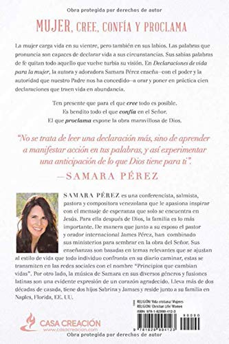 Declaraciones de vida para la mujer