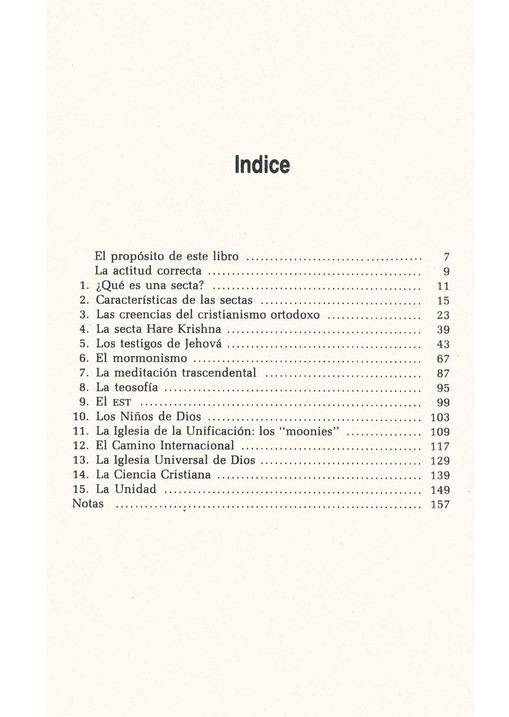 Estudio De Las Sectas