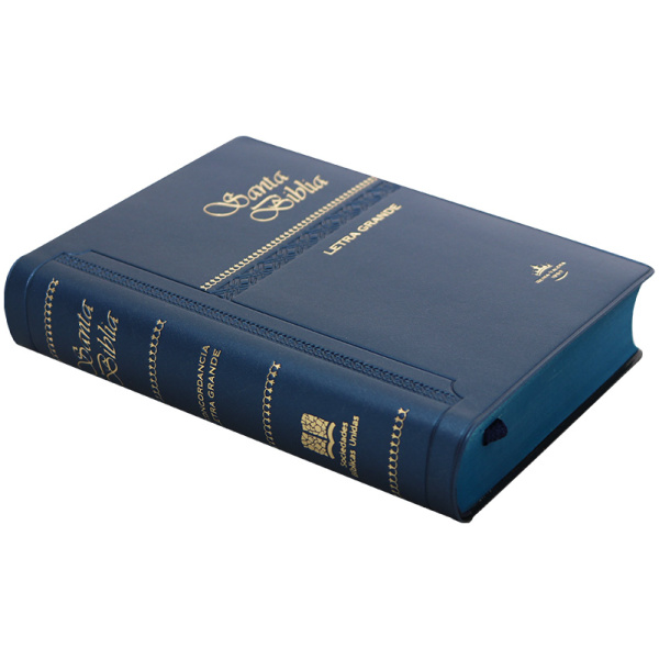 Biblia Chica Letra 8 Puntos Rvr1960 Vinil Azul - Image 2