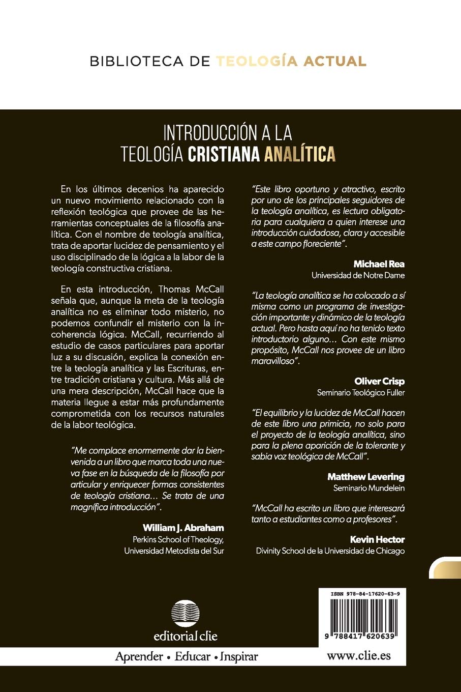 Introducción A La Teología Cristiana Analítica