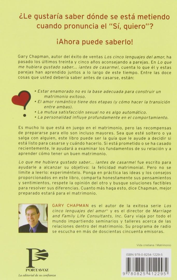 Lo que Me Hubiera Gustado Saber Antes de Casarme