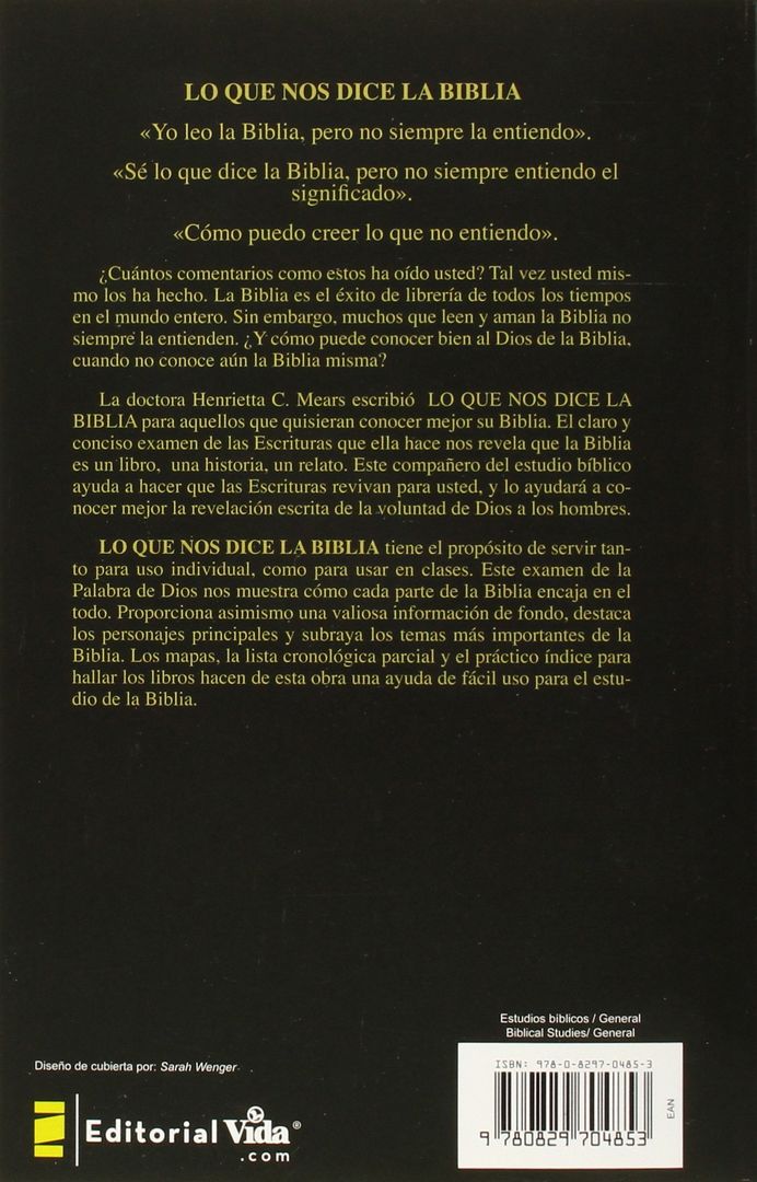 Lo que nos dice la biblia