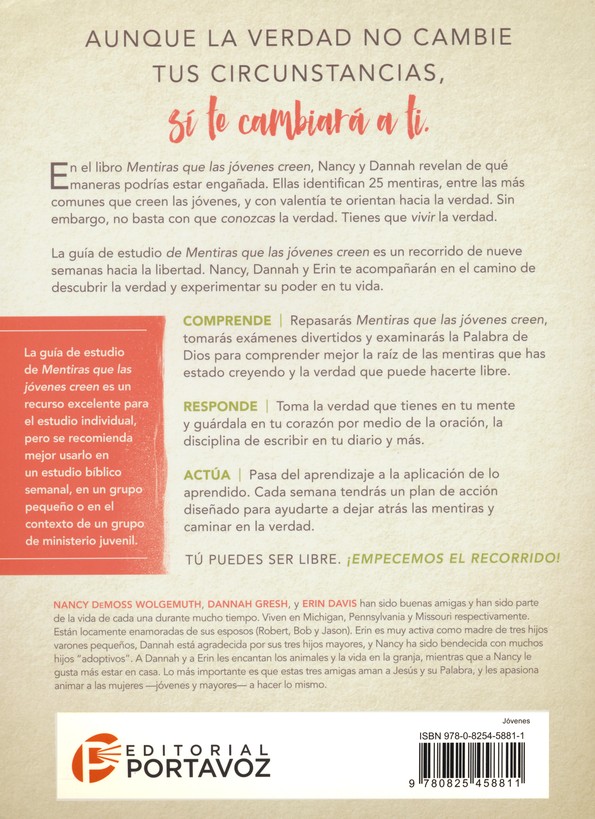 Mentiras que las jóvenes creen Guía de estudio