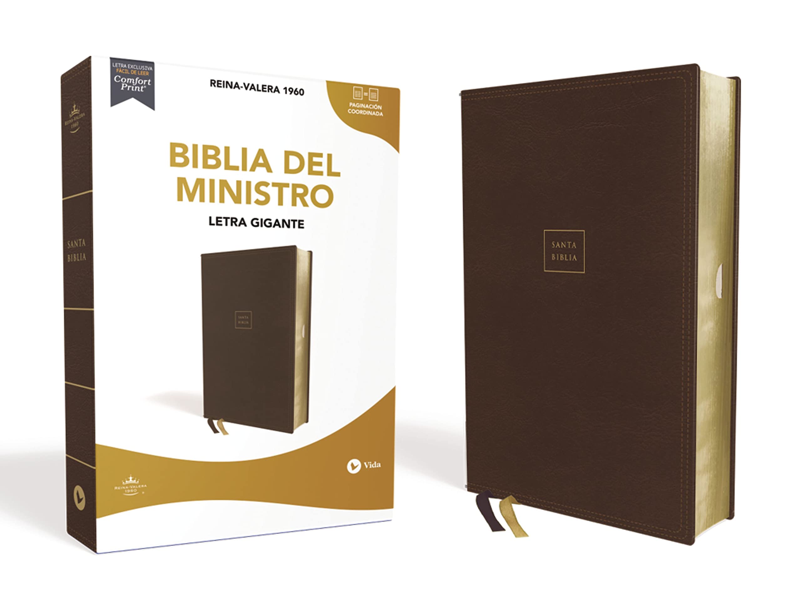 Reina Valera 1960 Biblia del Ministro Letra Gigante Café