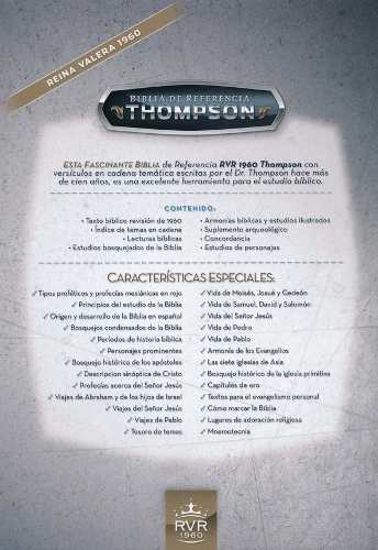 Rvr 1960 Biblia De Referencia Thompson Piel Italiana Duotono